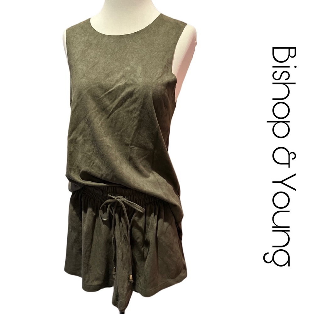 Bishop & Young Ultra Suede Tank Top and Shorts Two Piece Outfit.
